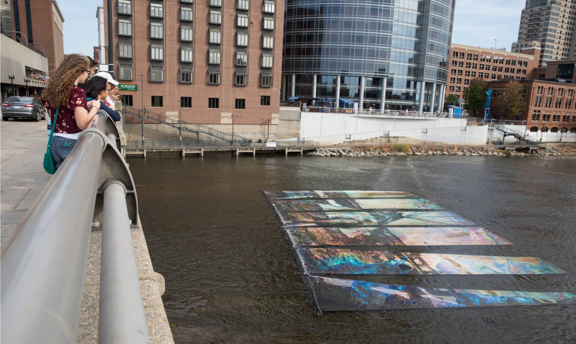 ArtPrize display in the grand rapids river